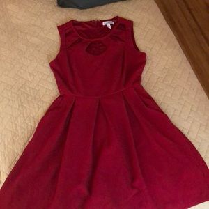 Speechless Red Dress with Pockets